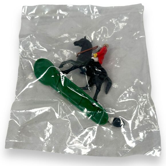 Vintage Men of ‘76 Revolutionary Figures War Red Coat Black Horse Soldiers New - Picture 1 of 4